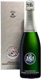 Шампанское белое брют «Barons de Rothschild Blanc de Blancs Brut» в подарочной упаковке