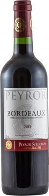 Вино красное сухое «Peyror Bordeaux»