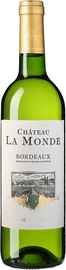 Вино белое сухое «Chateau La Monde Bordeaux» 2014 г.
