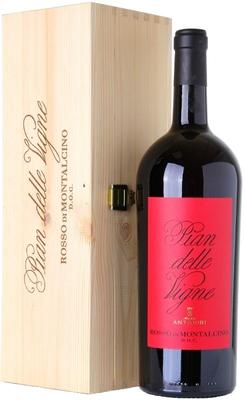 Вино красное сухое «Pian Delle Vigne Rosso di Montalcino» 2013 г. в подарочной деревянной упаковке