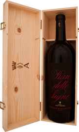 Вино красное сухое «Pian Delle Vigne Brunello di Montalcino, 1.5 л» 2011 г. в подарочной деревянной упаковке