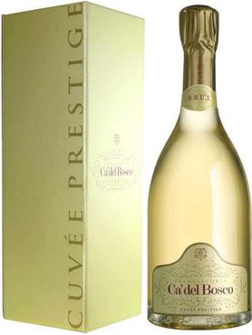Вино игристое белое брют «Franciacorta Brut Cuvee Prestige, 1.5 л» в подарочной упаковке