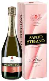 Винный напиток газированный розовый полусладкий «Santo Stefano Rose» в подарочной упаковке