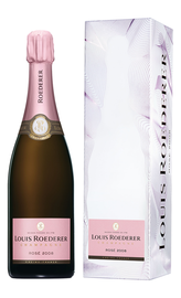 Шампанское розовое брют «Louis Roederer Brut Rose Grafika» 2011 г. в подарочной упаковке