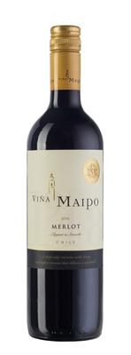 Вино красное полусухое «Vina Maipo Merlot» 2015 г.