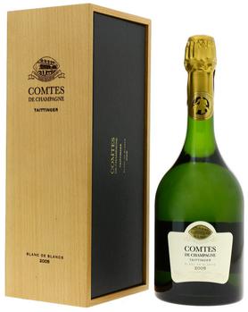 Шампанское белое брют «Comtes de Champagne Blanc de Blancs Brut» 2005 г. в подарочной упаковке