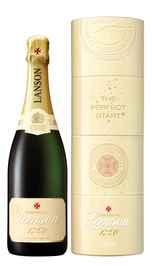 Шампанское белое полусухое «Lanson Ivory Label Demi-Sec Twist Pack» в подарочной упаковке