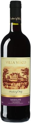 Вино красное сухое «Merlot Veneto Villa Visco» 2015 г.