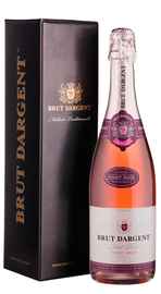 Вино игристое розовое брют «La Maison du Vigneron Brut Dargent Rose» 2015 г. в подарочной упаковке