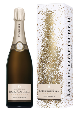 Шампанское белое брют «Louis Roederer Premier, 0.75 л» в подарочной коробке "Графика"