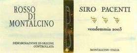 Вино красное сухое «Rosso di Montalcino» 2012 г. с защищенным географическим указанием