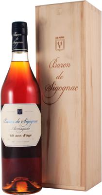 Арманьяк «Baron de Sigognac 60» в подарочной упаковке