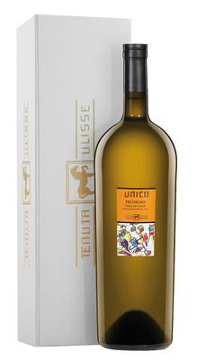 Вино белое полусухое «Unico Pecorino Terre di Chieti» 2014 г., в подарочной упаковке