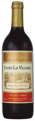 Вино красное полусладкое «Cuvee La Villiere»