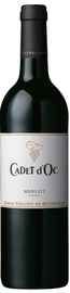 Вино красное сухое «Cadet d'Oc Merlot» 2014 г.