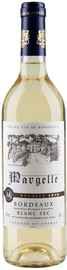 Вино белое сухое «Margelle Bordeaux Blanc Sec»