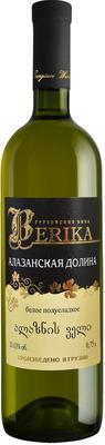 Вино белое полусладкое «Berika Alazani valley white»