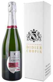 Шампанское белое брют «Didier Chopin Cuvee d'Exception» в подарочной упаковке