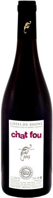 Вино красное сухое «Cotes du Rhone Chat Fou» 2013 г.