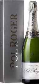 Шампанское белое экстра брют «Pol Roger Pure Extra Brut» в подарочной упаковке