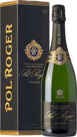 Шампанское белое брют «Pol Roger Brut Vintage» 2006 г. в подарочной упаковке