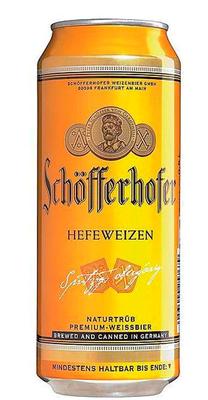 Пиво «Schofferhofer Hefeweizen» в жестяной банке