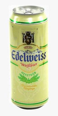 Пиво «Edelweiss» в жестяной банке