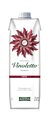 Вино столовое красное полусладкое «Vinoletto (Tetra Pak), 1 л»