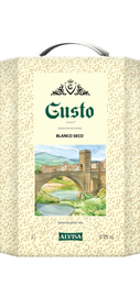 Вино столовое белое сухое «Gusto Vino, 3 л»