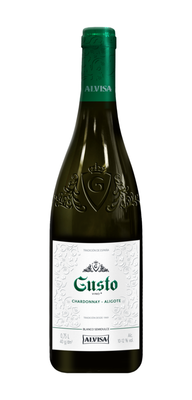 Вино столовое белое полусладкое «Gusto Vino, 0.7 л»