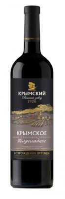 Вино столовое красное полусладкое «Крымский винный завод Крымское»