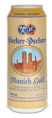 Пиво «Hacker Pschorr Munich Gold» в жестяной банке