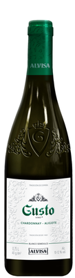 Вино столовое белое полусладкое «Густо Шардоне-Алиготе»