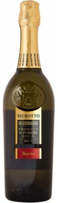 Вино игристое белое брют «Valdobbiadene Prosecco Superiore Brut Bareta DOCG, 0.75 л»