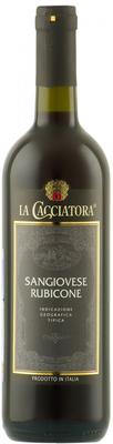 Вино красное полусухое «La Cacciatora Sangiovese Rubicone»
