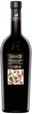 Вино красное полусухое «Unico Montepulciano d'Abruzzo, 0.75 л» 2015 г.