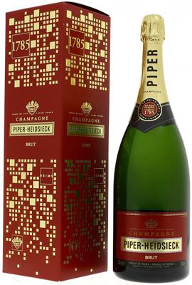 Шампанское белое брют «Piper-Heidsieck Brut, 0.75 л» в подарочной упаковке