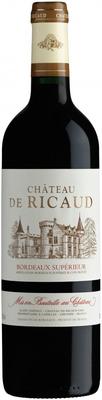 Вино красное сухое «Chateau de Ricaud Bordeaux Superieur» 2014 г.