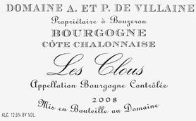 Вино белое сухое «Bourgogne Cote Chalonnaise Les Clous Aime» 2014 г.