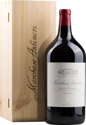 Вино красное сухое «Marchese Antinori Chianti Classico Riserva» 2012 г. в подарочной деревянной упаковке