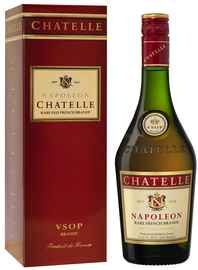 Бренди «Chatelle Napoleon VSOP» в подарочной упаковке