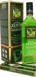 Абсент «Xenta» в подарочной упаковке с ложкой