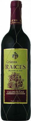 Вино красное сухое «Raices Crianza Valdepenas» 2014 г.