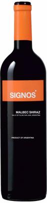 Вино красное полусухое «Signos Malbec-Shiraz» с защищенным географическим указанием