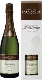Вино игристое белое брют «Patriarche Heritage Brut» в подарочной упаковке