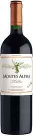 Вино красное сухое «Montes Alpha Malbec» 2013 г.