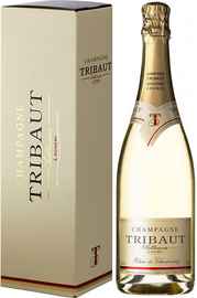 Шампанское белое брют «Tribaut Blanc de Chardonnay» в подарочной упаковке