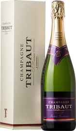 Шампанское белое брют «Tribaut Instant Gourmand» в подарочной упаковке