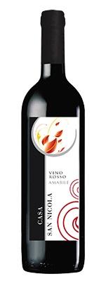 Вино красное полусладкое «Casa San Nicola Rosso Amabile»