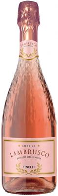 Вино игристое жемчужное розовое полусладкое «Lambrusco Binelli Premium»